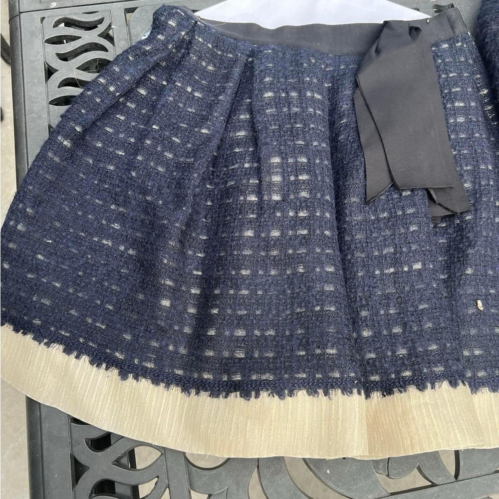 Louis Vuitton Blue & Beige preowned Skirt Suit - size 34 & 36 (us 2to4) - Picture 15 of 15